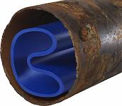 Восстановление (ремонт) стального  водопровода – вид трубы до и после реверсии