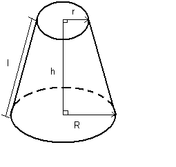Объемы и площади поверхностей усеченных пирамид и конусов. Формулы объема