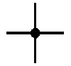 Условные графические обозначения элементов трубопровода - крестовина